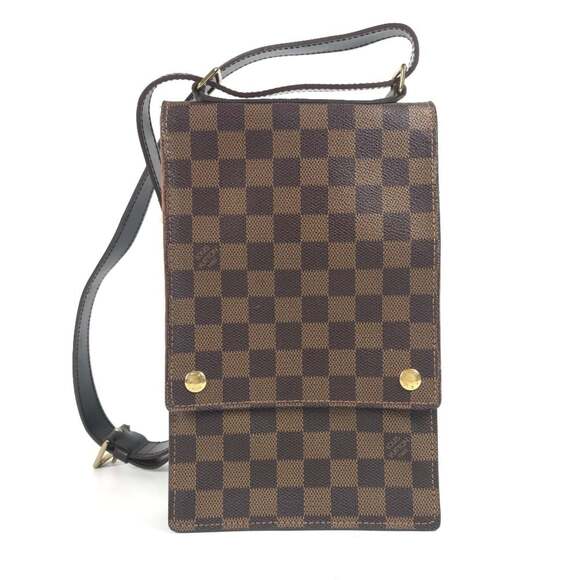 LOUIS VUITTON Brown Damier Canvas Pochette Shoulder Bag